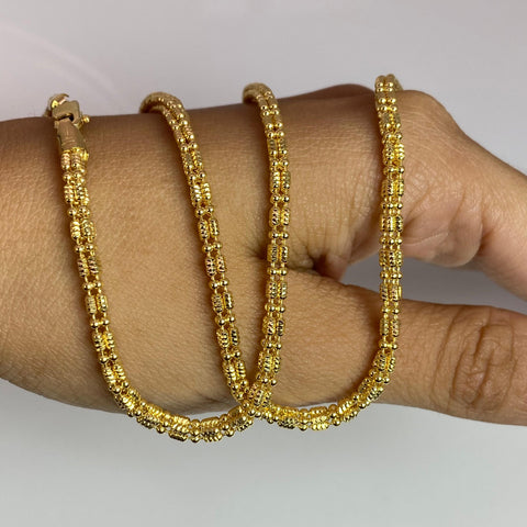 Cadena Italy Punto Cuadrado Oro amarillo 18k +3 / 17,98 Gr / 2,8 mm / 50 Cm *