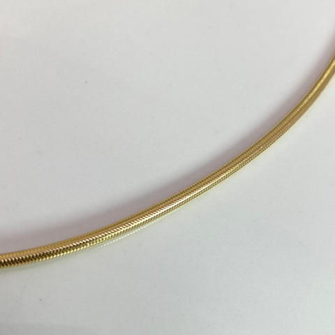 Cadena Italy Gargantilla Resorte Oro amarillo 18k +3 / 5,20 Gr / 2,25 mm / 45 Cm *