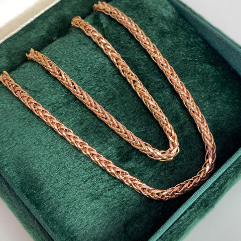 Cadena Italy Franco Oro rosa 18k +2 / 7,90 Gr / 2,5 mm / 50 Cm *