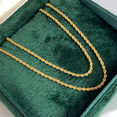 Cadena Italy Lazo Oro amarillo 18k +1 / 1,64 Gr / 1,5 mm / 45 Cm *