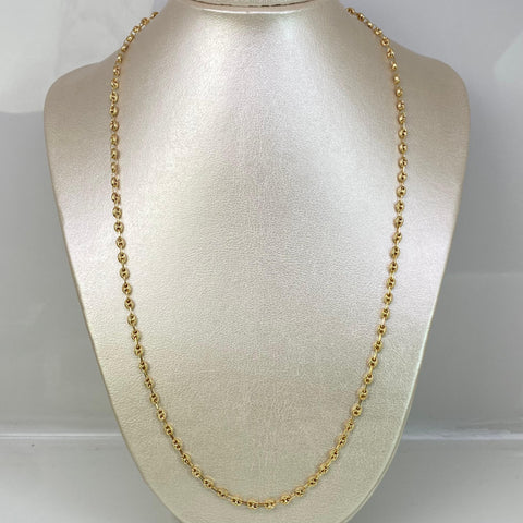 Cadena GC Eslabón Marino Diamantada Oro amarillo 18k 7,40 Gr / 3,3 mm / 60 Cm *