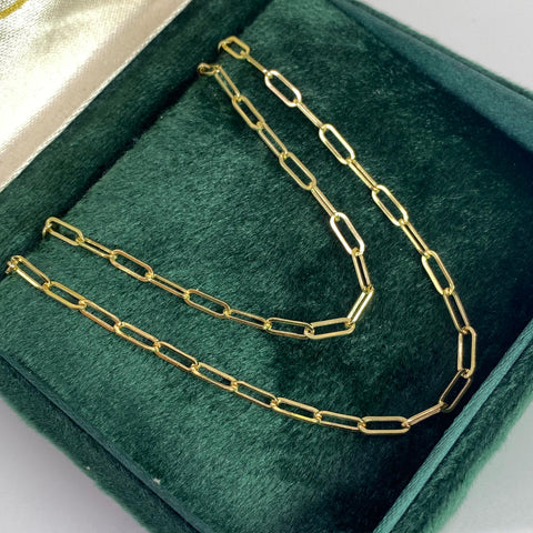 Cadena Italy Cajón Oro amarillo 18k 3,17 Gr / 2,5 mm / 50 Cm *