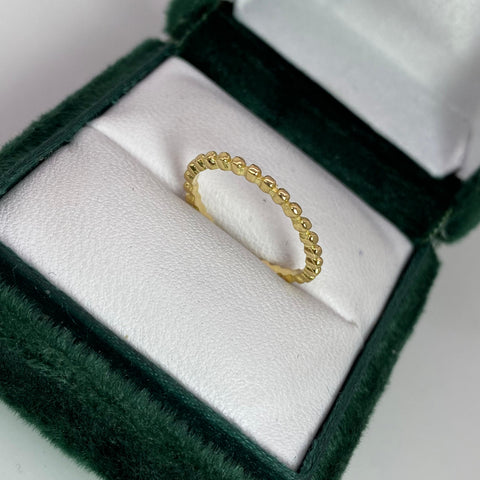 Anillo Circulos Oro amarillo 18k / Talla 5 / 1,42 Gr