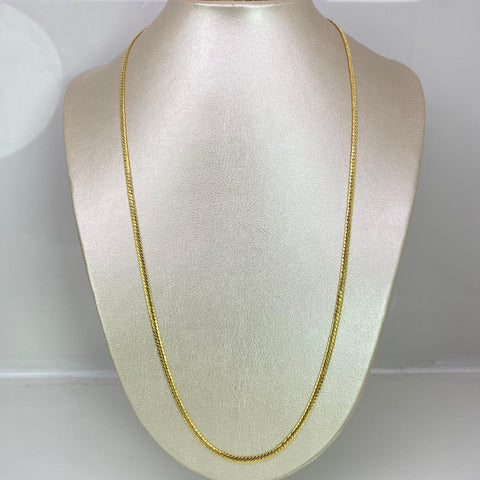 Cadena Italy Serpiente Oro amarillo 18k + 3 / 9,80 Gr / 3,2 mm / 60 Cm