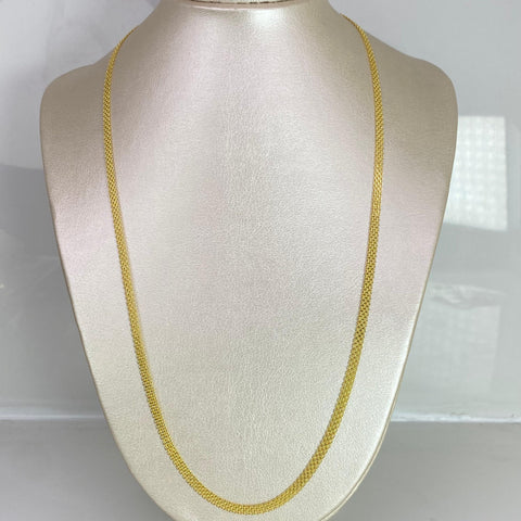 Cadena Italy China Diamantada Oro amarillo 18k +1 / 8,67 Gr / 3,8 mm / 60 Cm