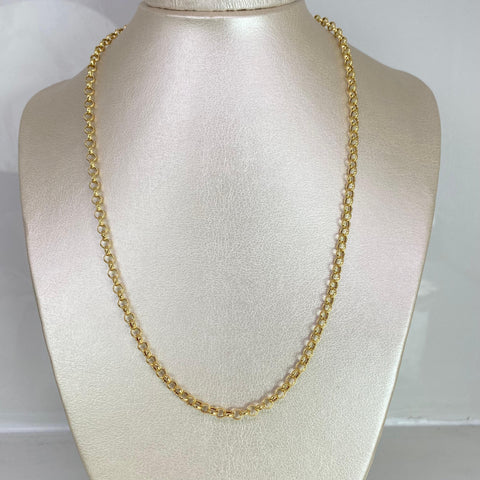 Cadena Italy Aro Seguido Oro amarillo 18k 6,73 Gr / 4 mm / 50 Cm