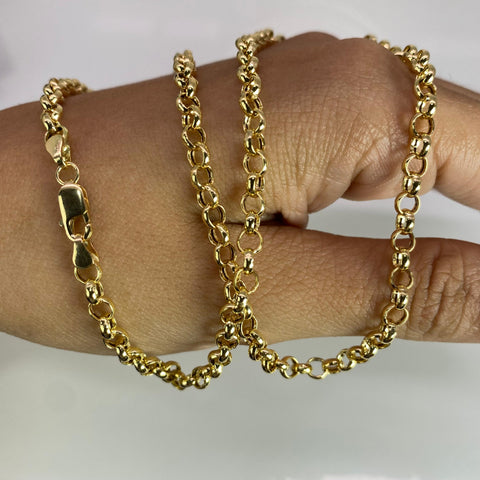 Cadena Italy Aro Seguido Oro amarillo 18k 6,73 Gr / 4 mm / 50 Cm