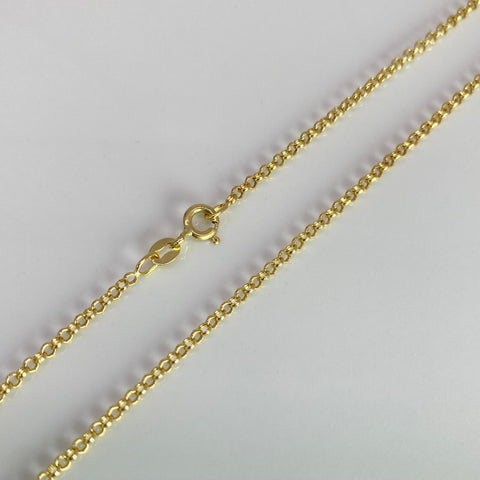 Cadena Italy Aro Seguido Oro amarillo 18k 2,09 Gr / 1,8 mm / 45 Cm