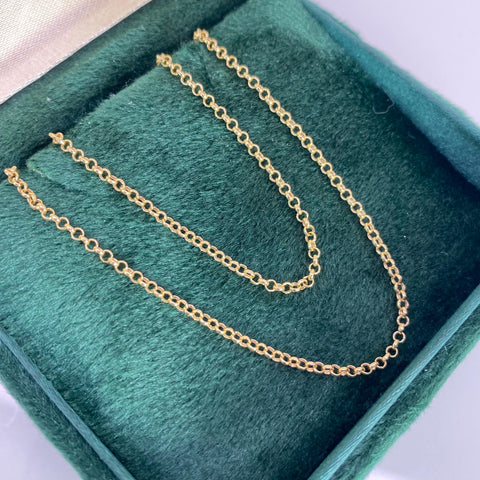 Cadena Italy Aro Seguido Oro amarillo 18k 2,07 Gr / 1,8 mm / 45 Cm *