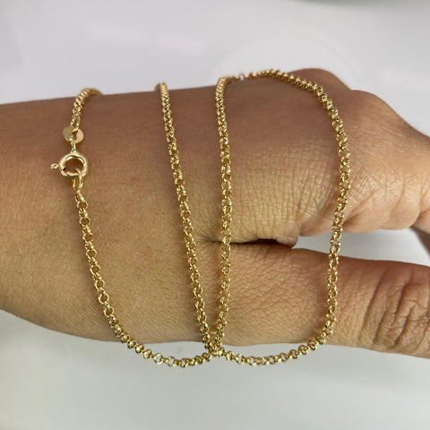 Cadena Italy Aro Seguido Oro amarillo 18k 2,09 Gr / 1,8 mm / 45 Cm