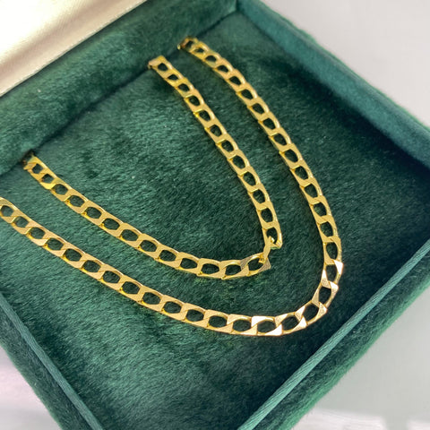 Cadena Italy Panzer Oro amarillo 18k 12,90 Gr / 3 mm / 60 Cm *