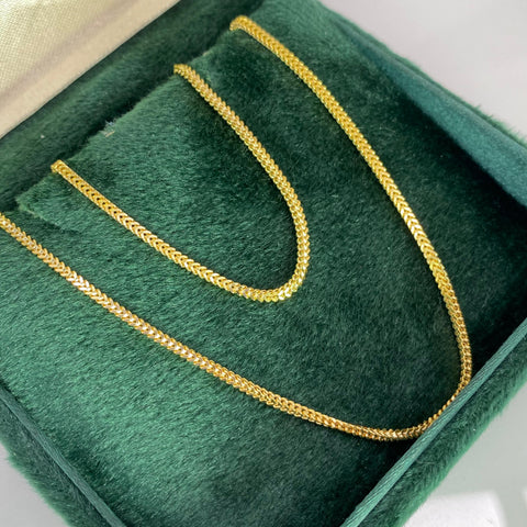 Cadena Italy Franco Oro amarillo 18k +2 / 4,48 Gr / 1,3 mm / 60 Cm *