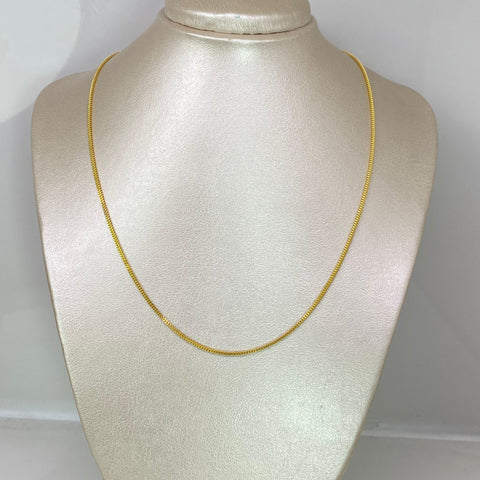 Cadena Italy Franco Oro amarillo 18k +2 / 3,79 Gr / 1,3 mm / 50 Cm *
