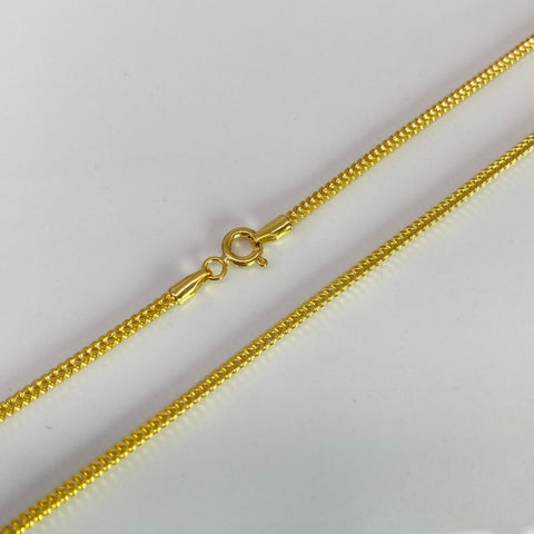Cadena Italy Franco Oro amarillo 18k +2 / 3,79 Gr / 1,3 mm / 50 Cm *
