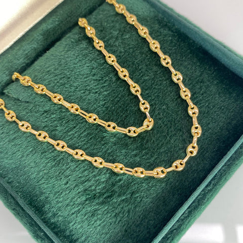 Cadena GC Eslabón Marino Oro amarillo 18k 5,95 Gr / 3 mm / 60 Cm *