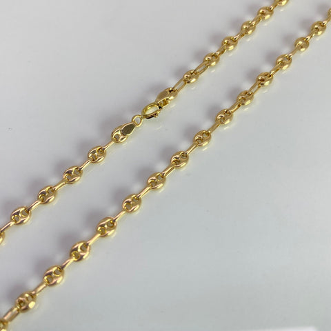 Cadena GC Eslabón Marino Oro amarillo 18k 4,73 Gr / 3 mm / 45 Cm *