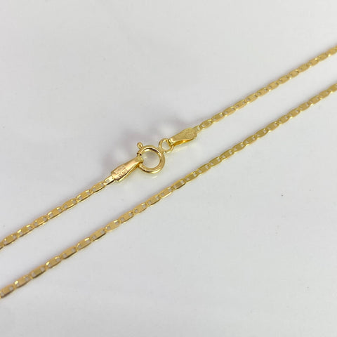 Cadena Italy Plana Oro amarillo 18k 1,51 Gr / 1 mm / 45 Cm *