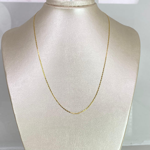 Cadena Italy Plana Oro amarillo 18k 1,51 Gr / 1 mm / 45 Cm *