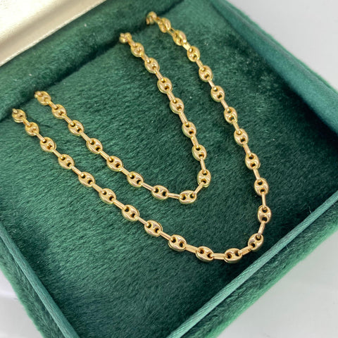 Cadena GC Eslabón Marino Oro amarillo 18k 5,00 Gr / 3,0 mm / 50 Cm