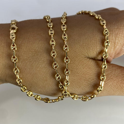 Cadena GC Diamantada Oro amarillo 18k 6,00 Gr / 3 mm / 50 Cm *