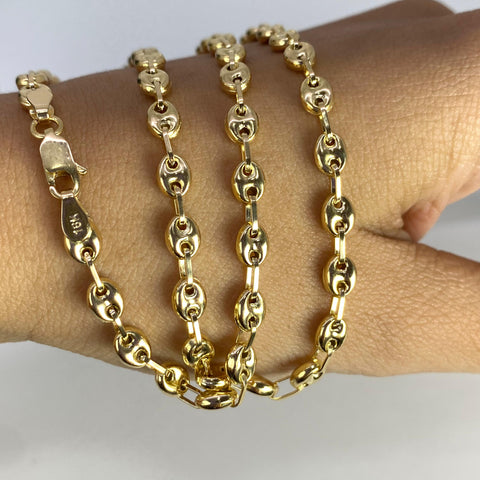 Cadena GC Eslabón Marino Oro amarillo 18k 11,74 Gr / 4,3 mm / 45 Cm *
