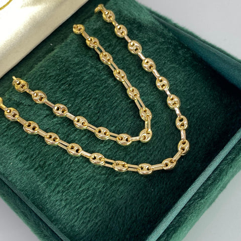 Cadena GC Eslabón Marino Oro amarillo 18k 10,00 Gr / 4 mm / 45 Cm
