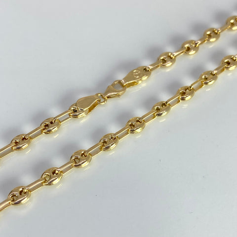 Cadena GC Eslabón Marino Oro amarillo 18k 10,00 Gr / 4 mm / 45 Cm