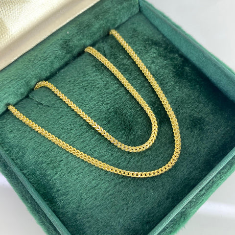 Cadena Italy Franco Oro amarillo 18k +2 / 5,0 Gr / 1,6 mm / 50 Cm *