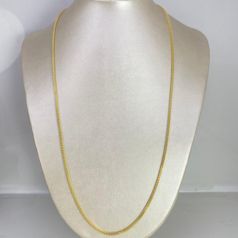 Cadena Italy Franco Oro amarillo 18k +2 / 6,0 Gr / 1,6 mm / 60 Cm