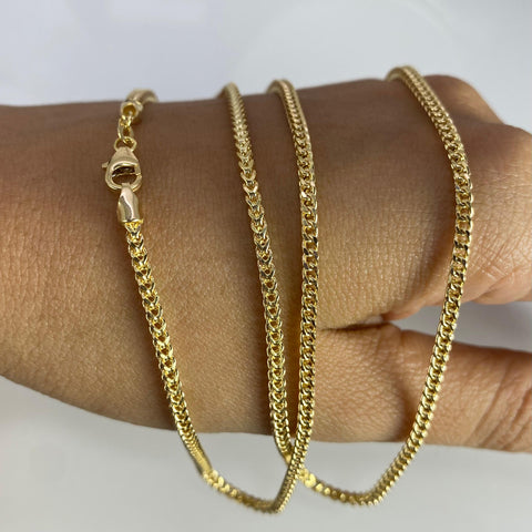 Cadena Italy Franco Oro amarillo 18k +2 / 11,85 Gr / 2 mm / 70 Cm *