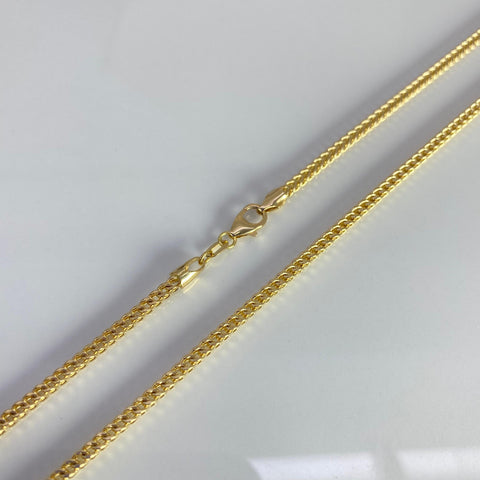 Cadena Italy Franco Oro amarillo 18k +2 / 11,85 Gr / 2 mm / 70 Cm *