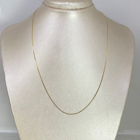 Cadena Italy Plana Oro amarillo 18k 1,33 Gr / 1 mm / 45 Cm *