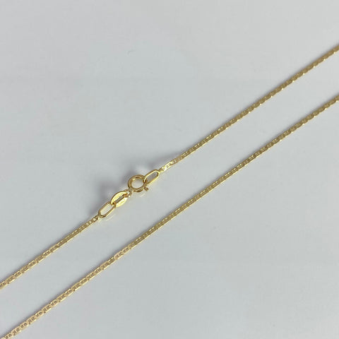 Cadena Italy Plana Oro amarillo 18k 1,33 Gr / 1 mm / 45 Cm *