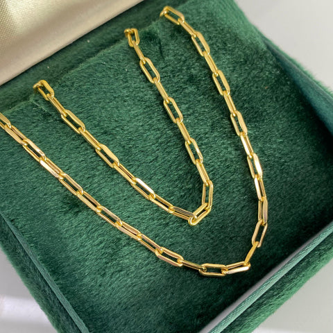 Cadena Italy Cajón Oro amarillo 18k 4,41 Gr / 2,5 mm / 45 Cm *