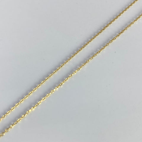 Cadena Italy Aro Seguido Gota Oro amarillo 18k +3 / 2,85 Gr / 0,7 mm / 45 Cm *