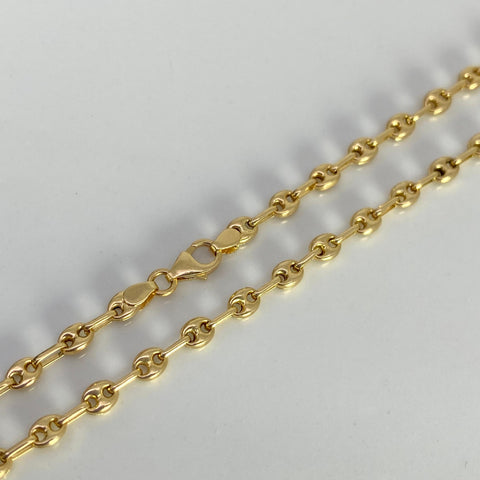 Cadena GC Eslabón Marino Oro amarillo 18k 5,49 Gr / 3 mm / 45 Cm *