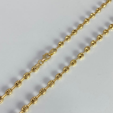 Cadena GC Diamantado Eslabón Marino Oro amarillo 18k 9,00 Gr / 3,8 mm / 50 Cm *