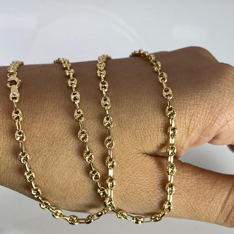 Cadena GC Diamantada Oro amarillo 18k 5,27 Gr / 3 mm / 45 Cm