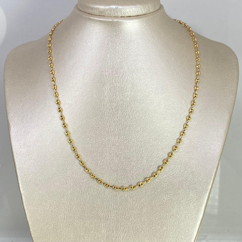 Cadena GC Diamantado Eslabón Marino Oro amarillo 18k 9,00 Gr / 3,8 mm / 50 Cm *