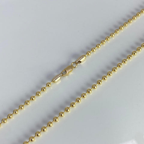 Cadena Italy Militar Oro amarillo 18k +1 / 22,88 Gr / 2,7 mm / 75 Cm *