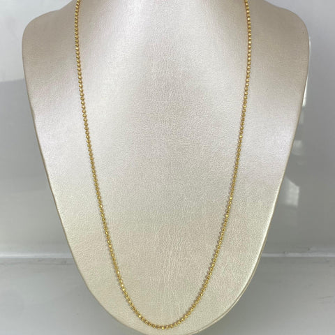 Cadena Italy Militar Diamantada Oro amarillo 18k +1 / 8,60 Gr / 1,8 mm / 60 Cm *