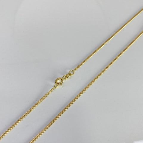 Cadena Italy Mini Cubana Oro amarillo 18k 1,48 Gr / 1,2 mm / 45 Cm *