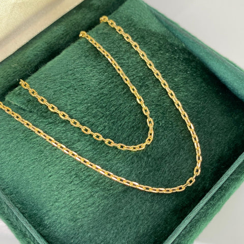 Cadena Italy Mini Cajón Oro amarillo 18k 2,67 Gr / 1,7 mm / 45 Cm *