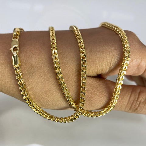 Cadena Italy Franco Oro amarillo 18k +2 / 13,10 Gr / 2,8 mm / 60 Cm *