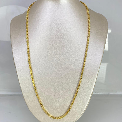Cadena Italy Franco Oro amarillo 18k +2 / 13,10 Gr / 2,8 mm / 60 Cm *