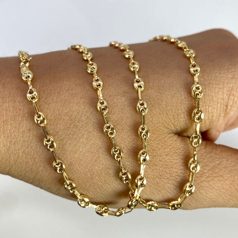 Cadena GC Eslabón Marino Oro amarillo 18k 5,52 Gr / 3 mm / 50 Cm *