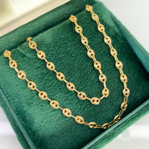 Cadena GC Eslabón Marino Oro amarillo 18k 5,27 Gr / 3,8 mm / 45 Cm *