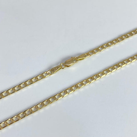 Cadena Italy Panzer Oro amarillo 18k 9,74 Gr / 2,4 mm / 60 Cm