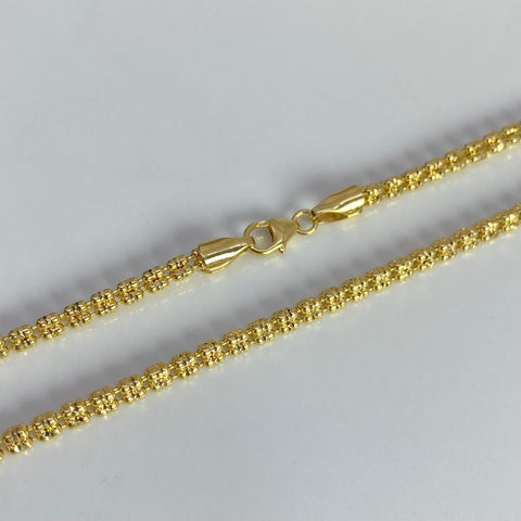 Cadena Italy Punto Cuadrado Oro amarillo 18k +3 / 18,77 Gr / 2,9 mm / 60 Cm *