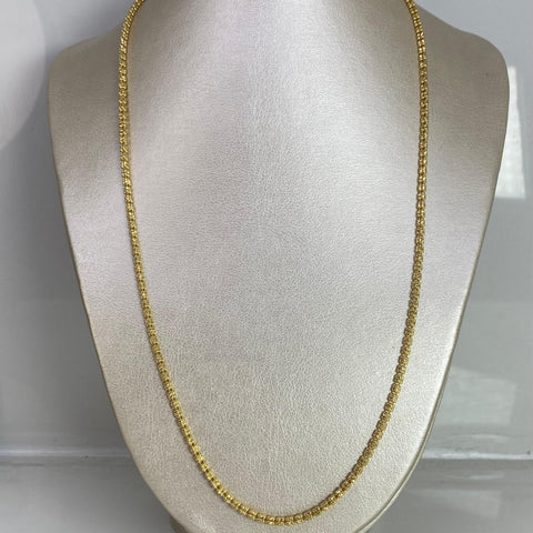 Cadena Italy Punto Cuadrado Oro amarillo 18k +3 / 18,77 Gr / 2,9 mm / 60 Cm *